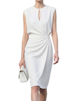Robe Cocktail Femme – Silhouette Drapée & Taille Froncée