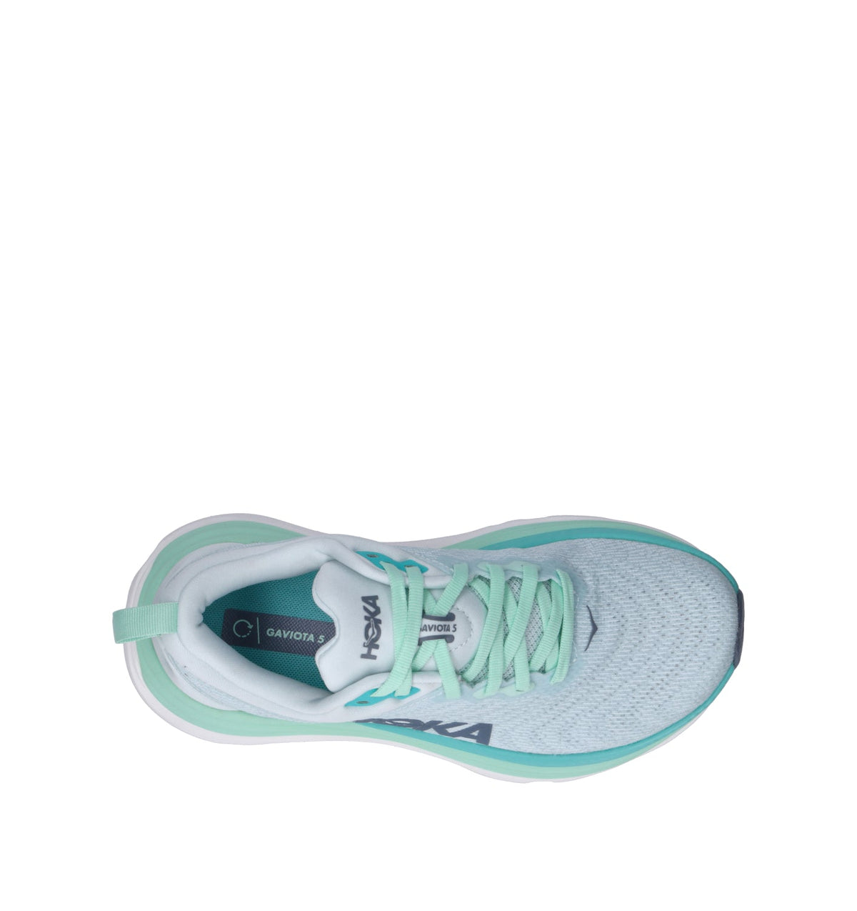 HOKA Gaviota 5 Snow Melt Cielo Blue Femme Chaussures Running Stabilité H-Frame