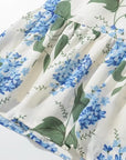 Robe Longue Fleurie Femme – Légère Lacets Coupe Ajustée