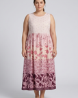 Robe Femme Longue Imprimée Fleurie – Coupe Ample Sans Manches