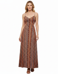 Robe Longue Femme Smockée – Bretelles Fines & Double Fente Cuisse