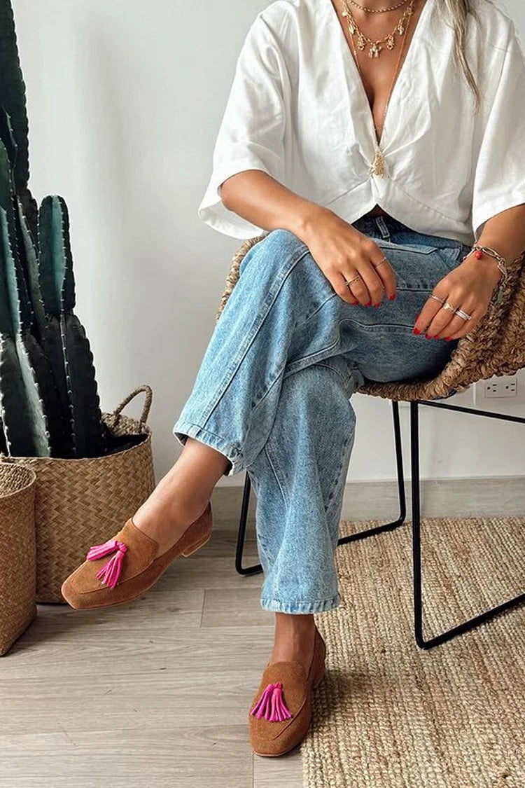Mocassins Femme Pauline-Ambre – vue de dessus