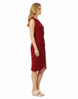 Robe Cocktail Femme – Silhouette Drapée & Taille Froncée