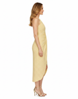 Robe Midi en Dentelle pour Femme – Col Halter avec Fente Frontale
