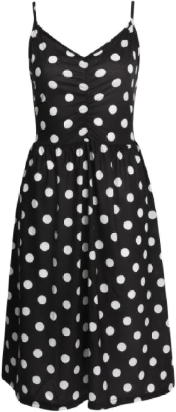 Robe Midi Femme en tissu léger, sans manches, coupe fluide – Menvelo