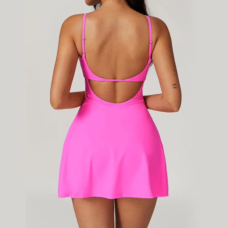 Robe Mini Femme en tissu léger, coupe ample – Menvelo