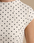 Robe Longue Femme à Pois – Légère Coupe A-Line Sans Manches
