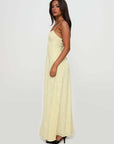 Robe Maxi Fleurie Élégante Femme – Bretelles Fines Dos Lacé