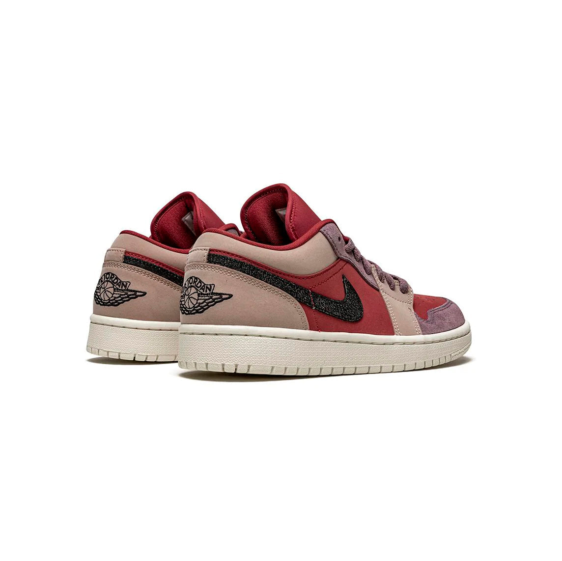 Air Jordan 1 Low Canyon Rust baskets basses homme et femme en daim marron, détail semelle