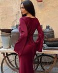 Robe Longue Femme Manches Longues – Coupe Fluide et Décontractée