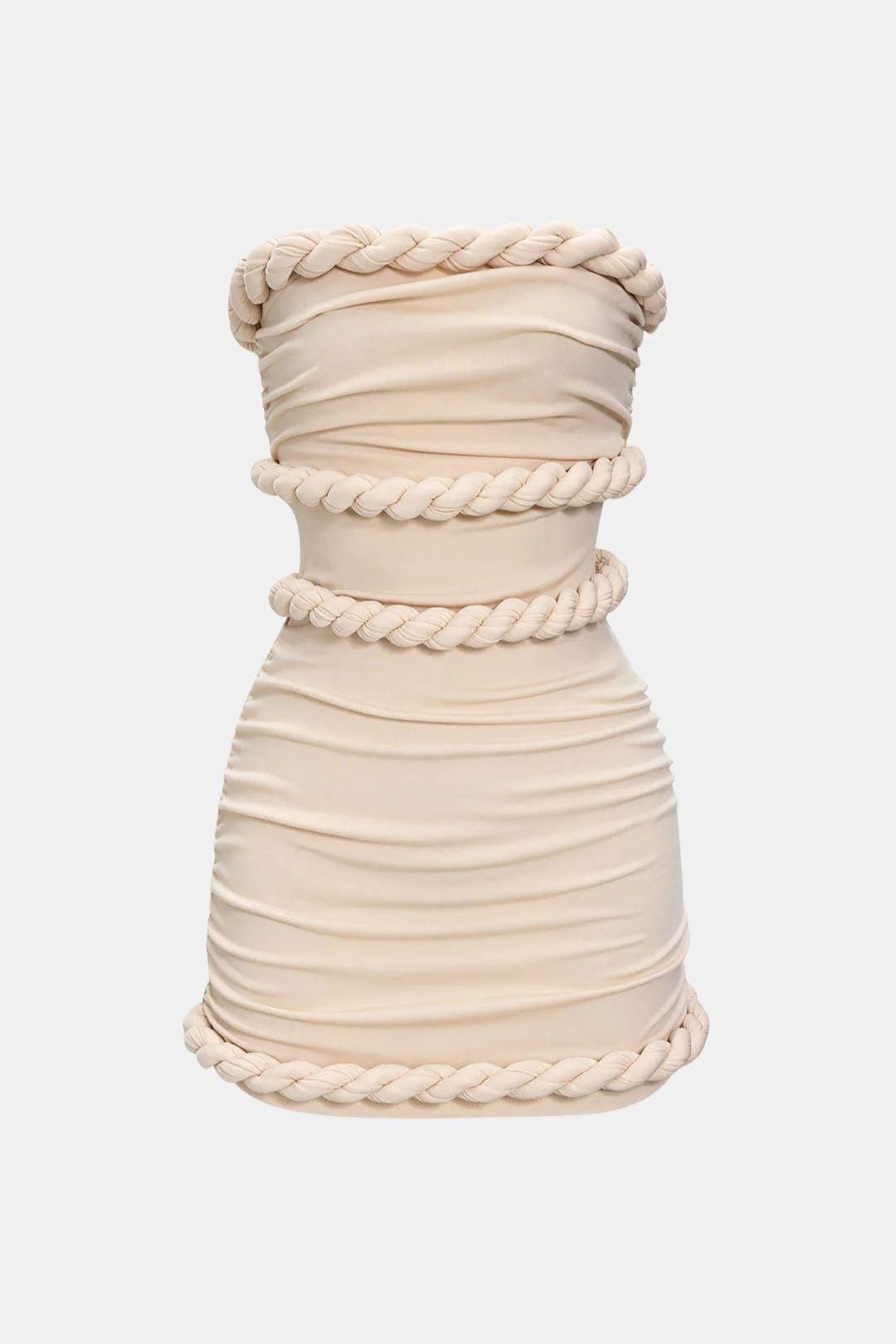 Robe Mini Femme en stretch, à bretelles, coupe moulante – Menvelo