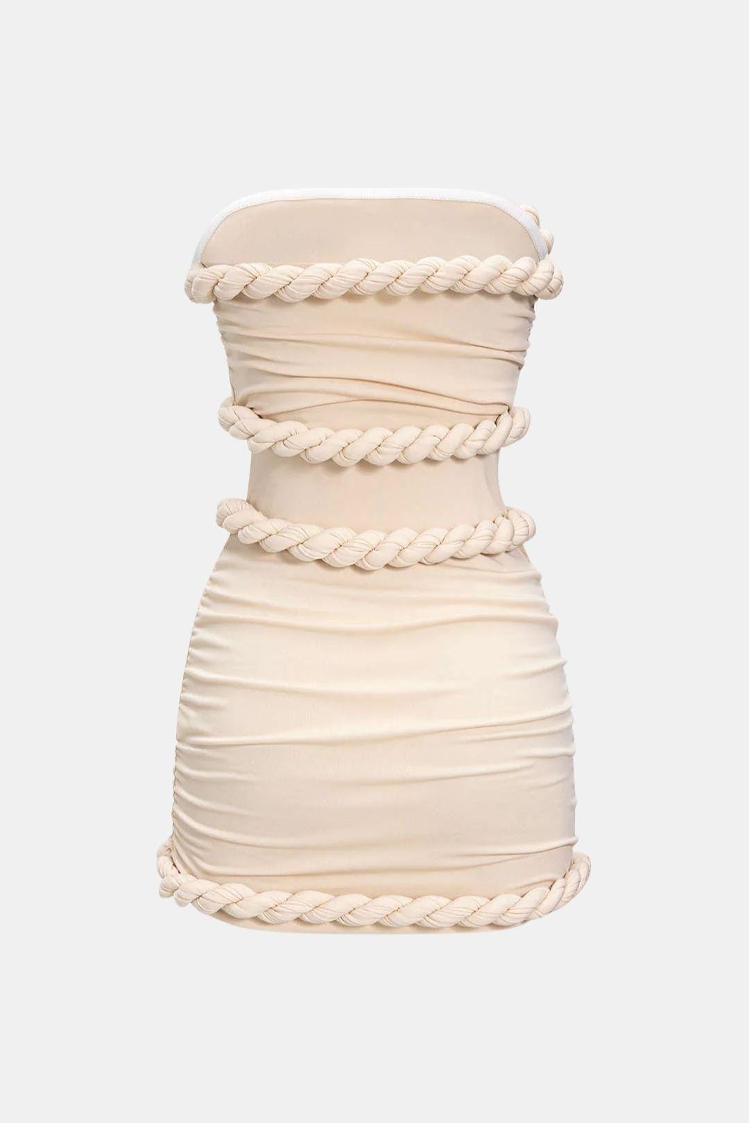 Robe Mini Femme en stretch, à bretelles, coupe moulante – Menvelo