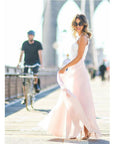 Robe Longue Femme en Dentelle et Mesh – Taille Cintrée et Coupe Élégante