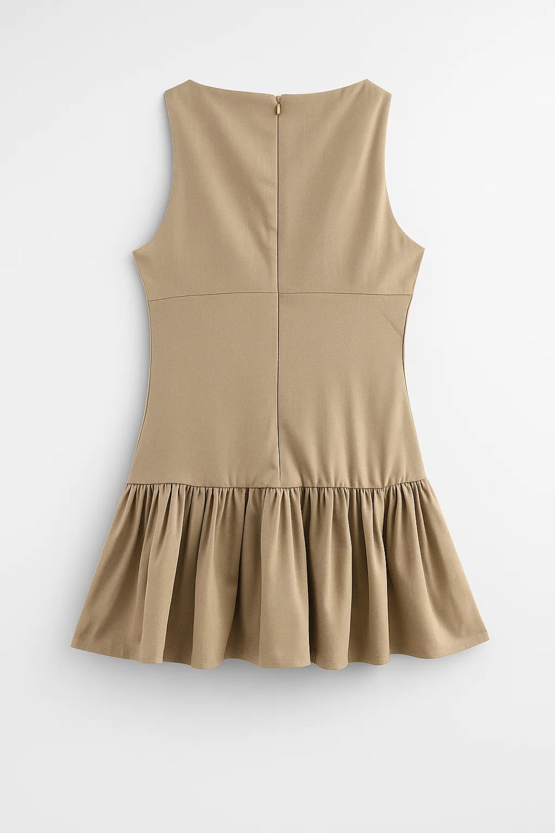 Robe Mini Femme en tissu léger, à volants, coupe confortable – Menvelo