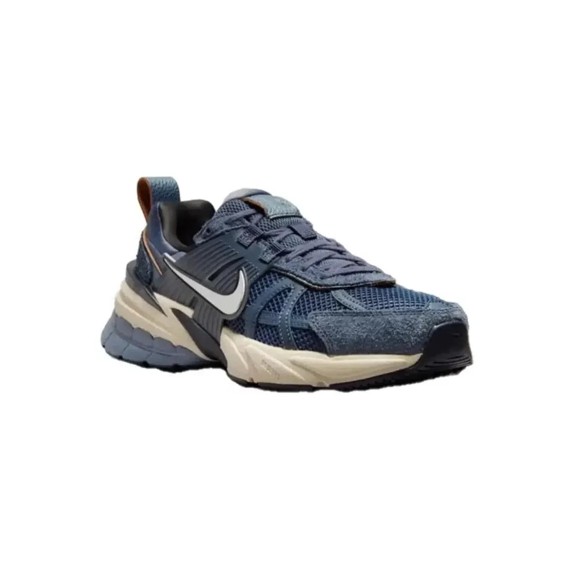 Nike V2K Run Thunder Blue Chrome Baskets Bleu Argent Femme - 2