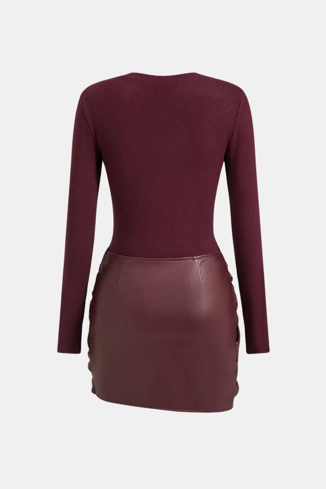 Robe Mini Femme en tissu léger, coupe moulante – Menvelo