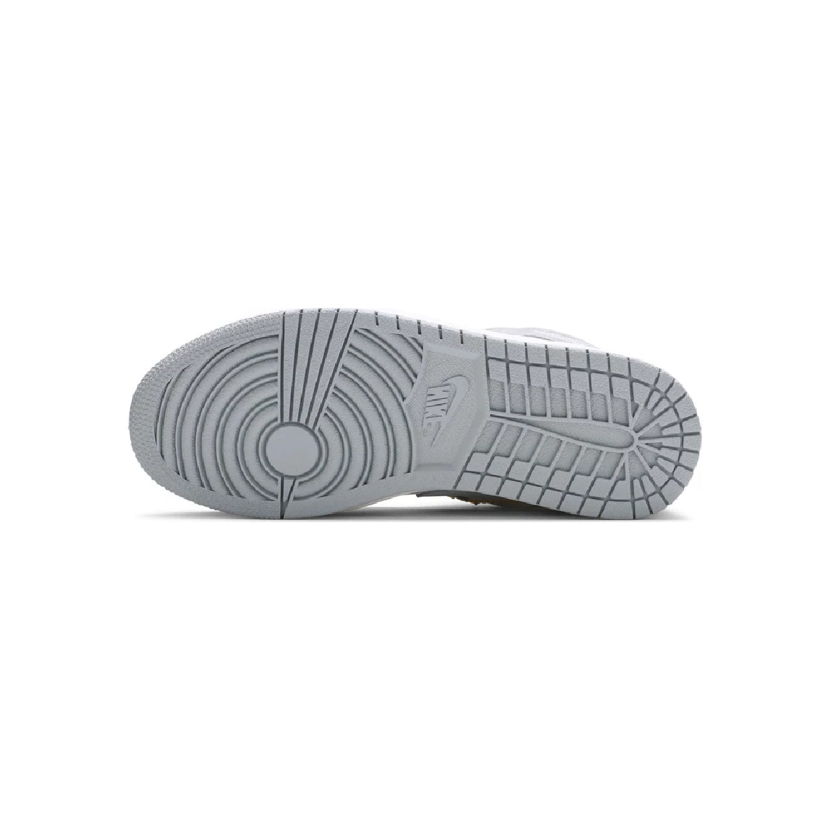 Air Jordan 1 High Switch Light Smoke Grey baskets montantes homme et femme en cuir gris, vue arrière