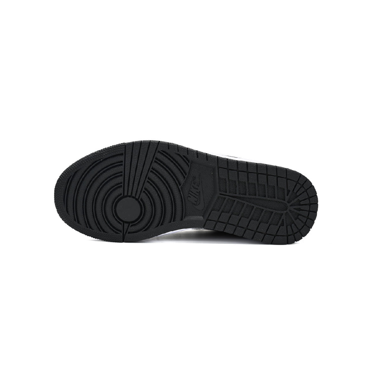 Air Jordan 1 Low Black Elephant baskets basses homme et femme en cuir noir, vue arrière