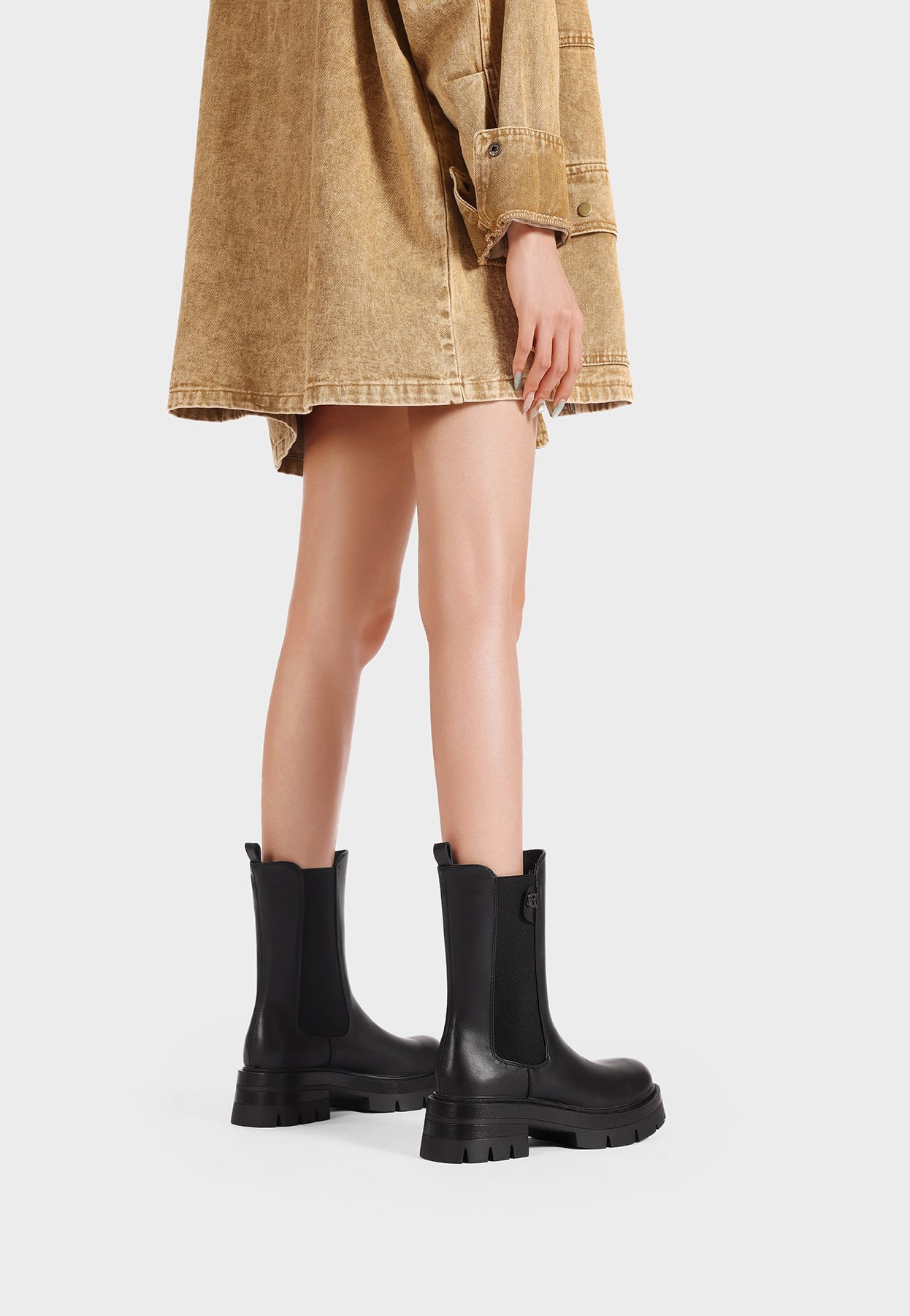 Bottines Chelsea Femme Maylis – vue portée
