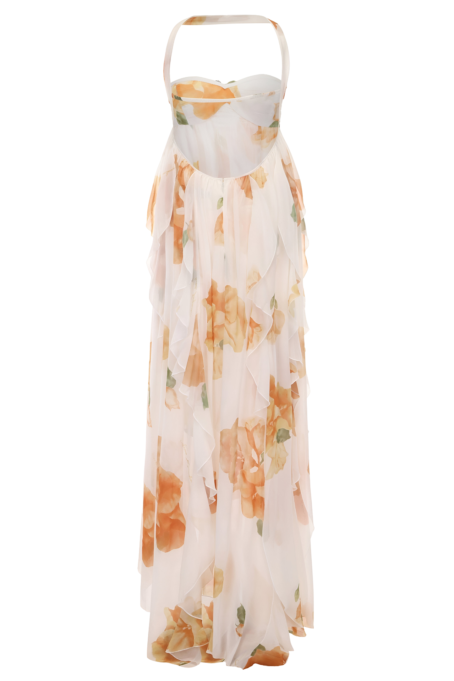 Robe longue élégante dos nu pour femme