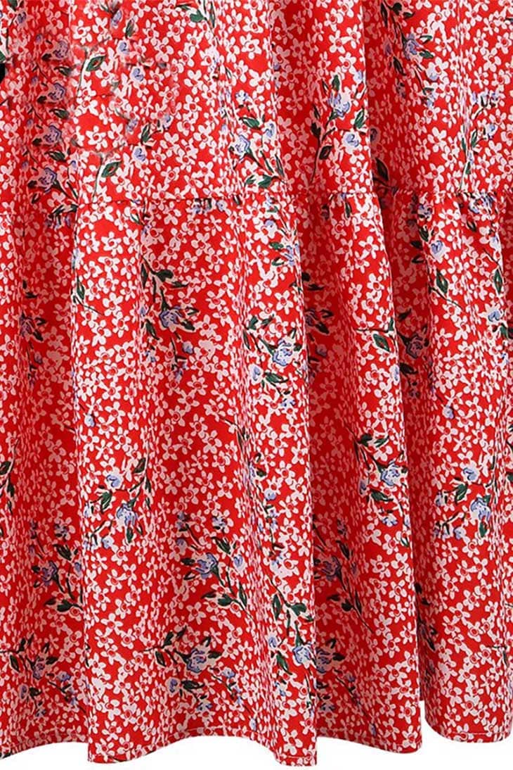 Robe maxi rouge pour femme