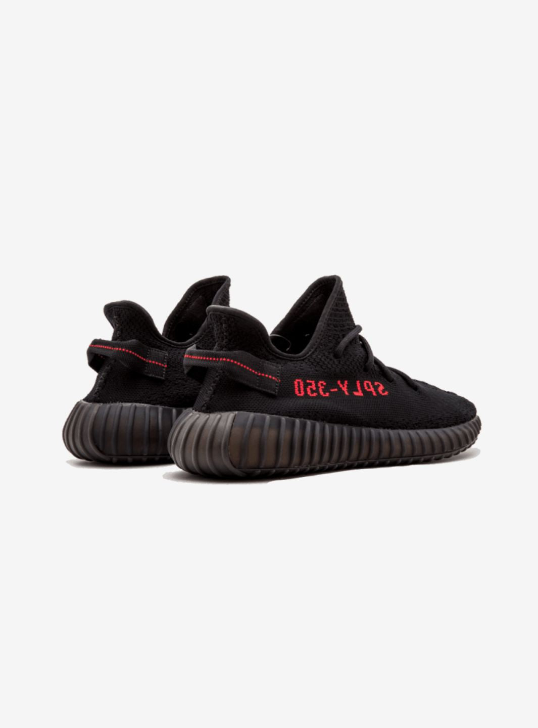 adidas Yeezy Boost 350 V2 Black Red Baskets Noir Rouge Homme Femme - 3