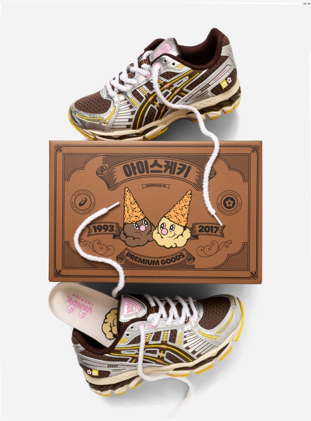 ASICS Gel-Kayano 12.1 x Vandy The Pink Chocolate Baskets Marron Mixte - 7