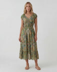 Robe Maxi Bohème Col V Femme – Coupe Décontractée Jupe Fluide | Tissu Tissé Léger