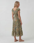 Robe Maxi Bohème Col V Femme – Coupe Décontractée Jupe Fluide | Tissu Tissé Léger