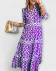 Robe Longue Femme Manches Trois-Quarts – Légère Coupe Fluide