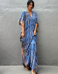 Robe Bohème Femme à Enfiler – Imprimé Rayures Verticales Abstraites