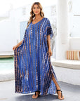 Robe Bohème Femme à Enfiler – Imprimé Rayures Verticales Abstraites