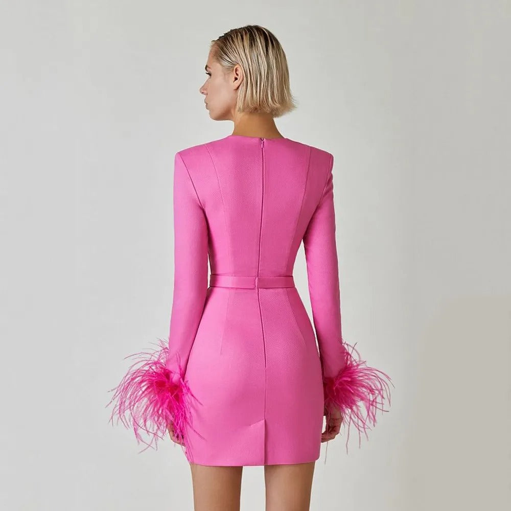 Robe Mini Femme en stretch, coupe moulante – Menvelo