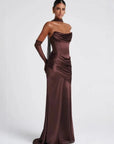Robe Sirène Femme Bustier – Silhouette Moulante et Évasée