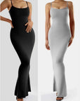 Robe Maxi Bodycon Femme – Bretelles Fines et Silhouette Élancée