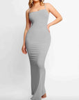 Robe Maxi Bodycon Femme – Bretelles Fines et Silhouette Élancée