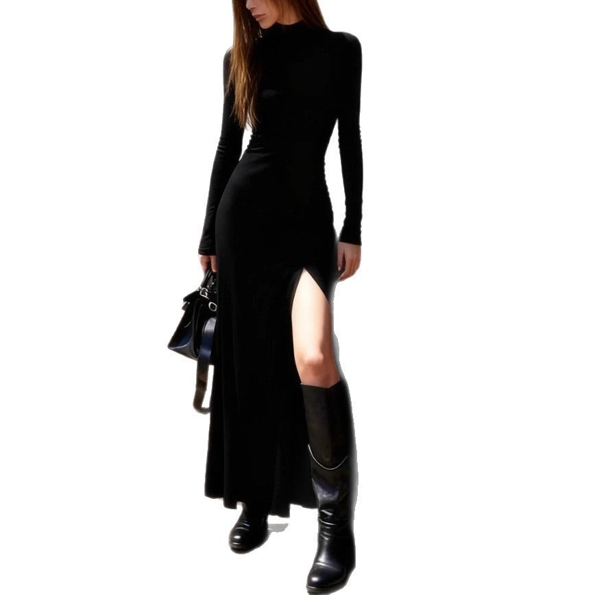 Robe Femme Moulante Manches Longues – Coupe Ajustée Casual