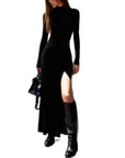 Robe Femme Moulante Manches Longues – Coupe Ajustée Casual