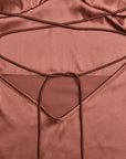 Robe Femme Satin – Dos Nu avec Lacets