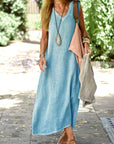 Robe Femme Col V – Coupe Décontractée au Quotidien