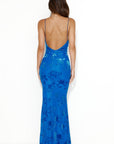 Robe Maxi Femme Dos Nu – Bretelles Fines et Col Drapé