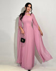 Robe Longue Femme Coupe A – Encolure Asymétrique à Découpe
