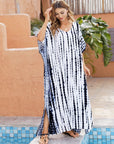 Robe Bohème Femme à Enfiler – Imprimé Rayures Verticales Abstraites