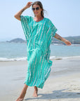 Robe Bohème Femme à Enfiler – Imprimé Rayures Verticales Abstraites