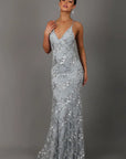 Robe Maxi Femme à Sequins – Élégance Dos Nu Sculptante