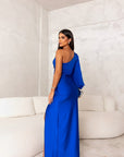 Robe Maxi Une Épaule Femme – Fente Latérale Sculptante