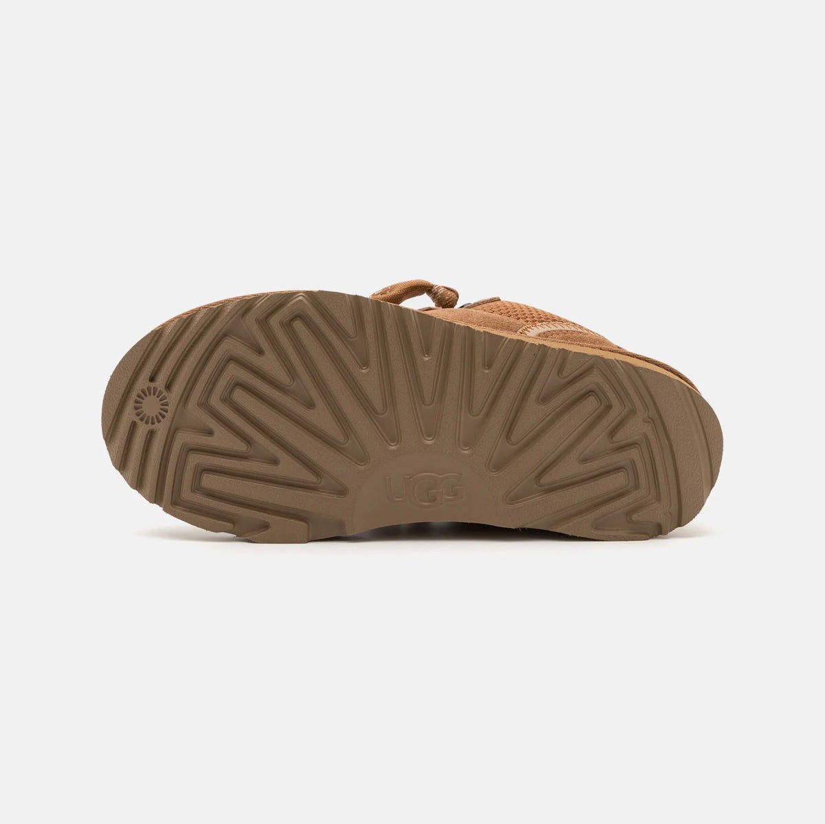 UGG Lowmel Chestnut baskets enfant en daim et textile recyclé marron chestnut, détail intérieur