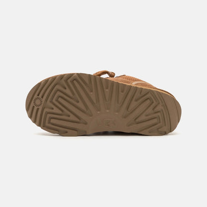 UGG Lowmel Chestnut baskets enfant en daim et textile recyclé marron chestnut, détail intérieur