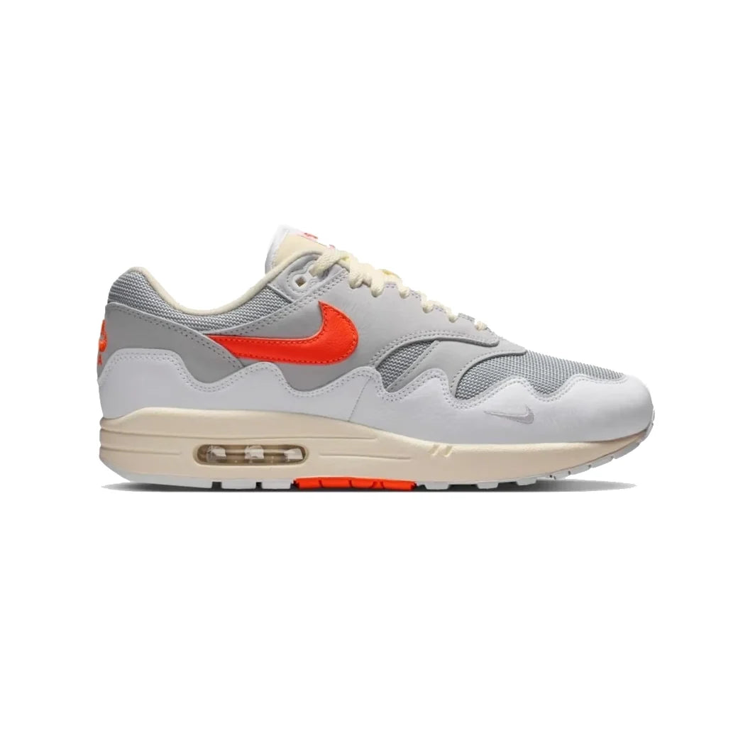 Nike Air Max 1 Patta Waves White Hyper Crimson, Baskets Lifestyle Unisexe Daim et Mesh – photo 1