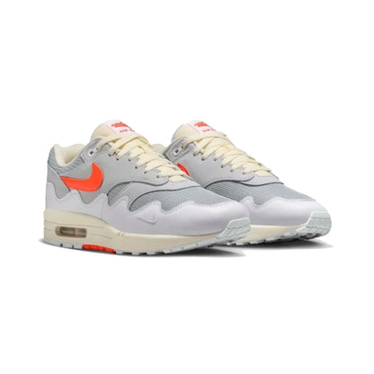 Nike Air Max 1 Patta Waves White Hyper Crimson, Baskets Lifestyle Unisexe Daim et Mesh – photo 2